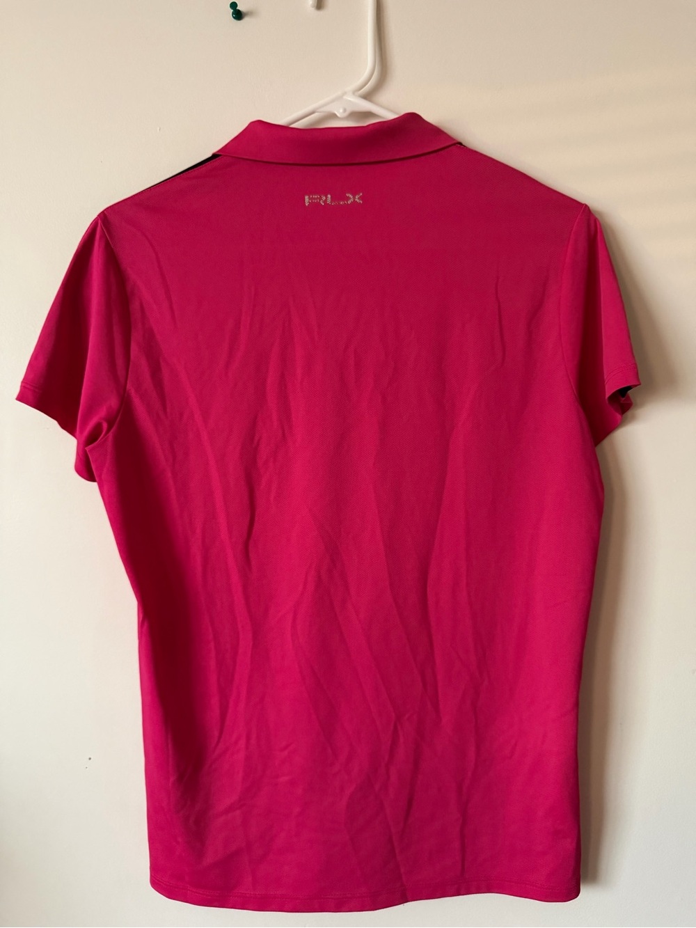 Ralph Lauren RLX Hot Pink Performance Top with Black Logo Detail - Picture 6 of 6